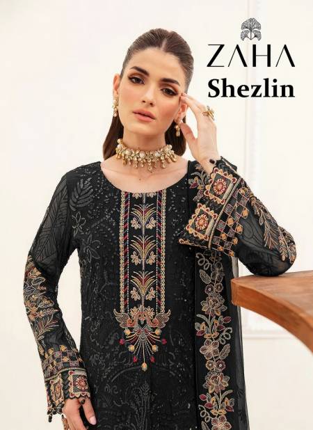 Shezlin By Zaha 10247 To 10249 Georgette Pakistani Suits Wholesale Shop In Surat Catalog